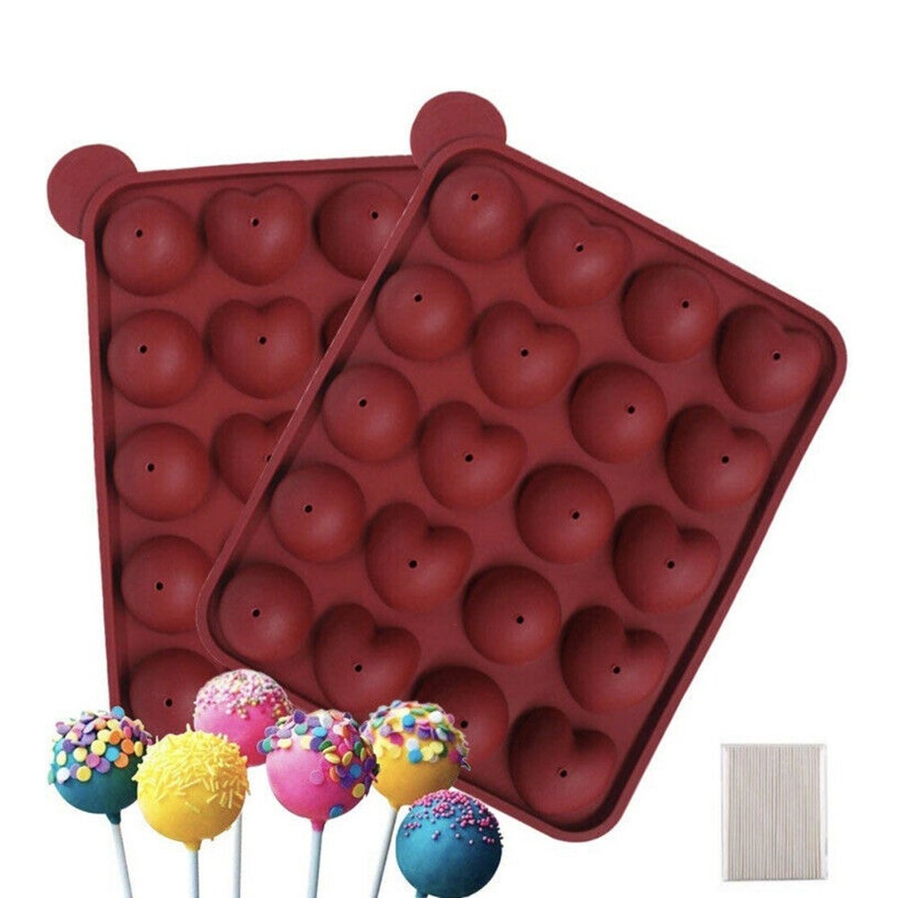Silicone Mold - WENTS 2PCS Lollipop silicone mold baking mold spherical